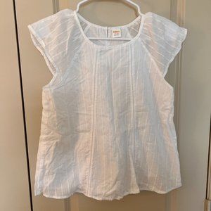 Gymboree white girls blouse